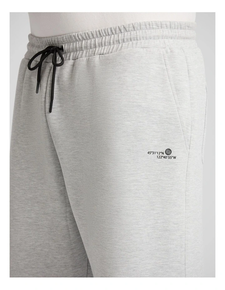 Tech Straight Track Pant in Grey Marle image 3