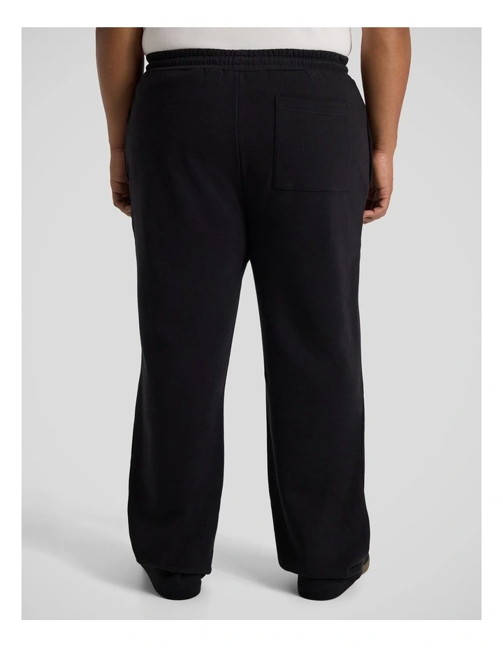 Essential Straight Track Pant in Black image 2
