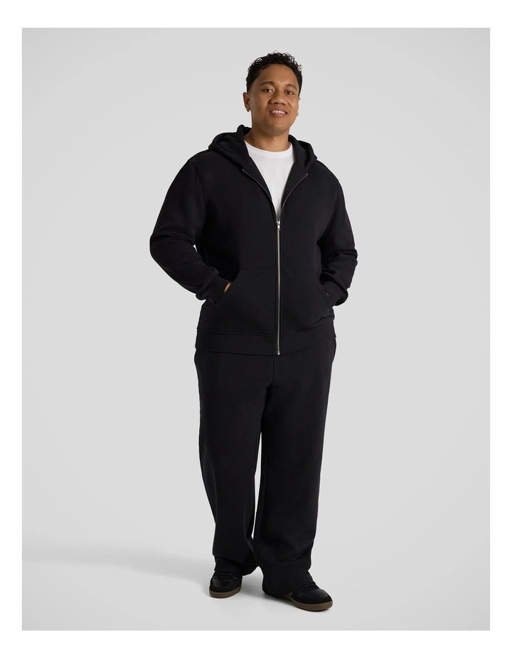 Essential Straight Track Pant in Black image 4