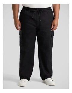 Nate Cargo Pant in Black