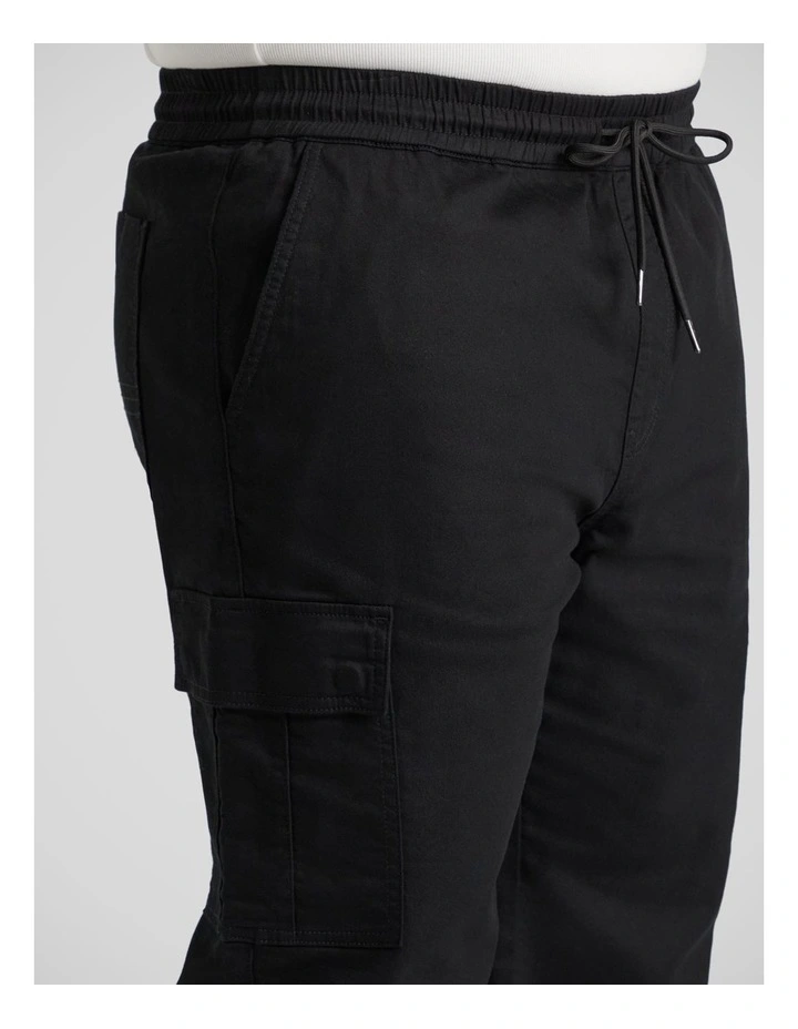 Nate Cargo Pant in Black image 3