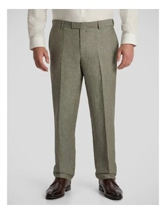 Marco Linen Blend Dress Pant in Thyme