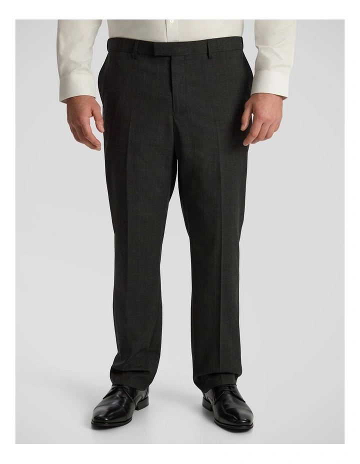 London Check Dress Pant in Charcoal image 1
