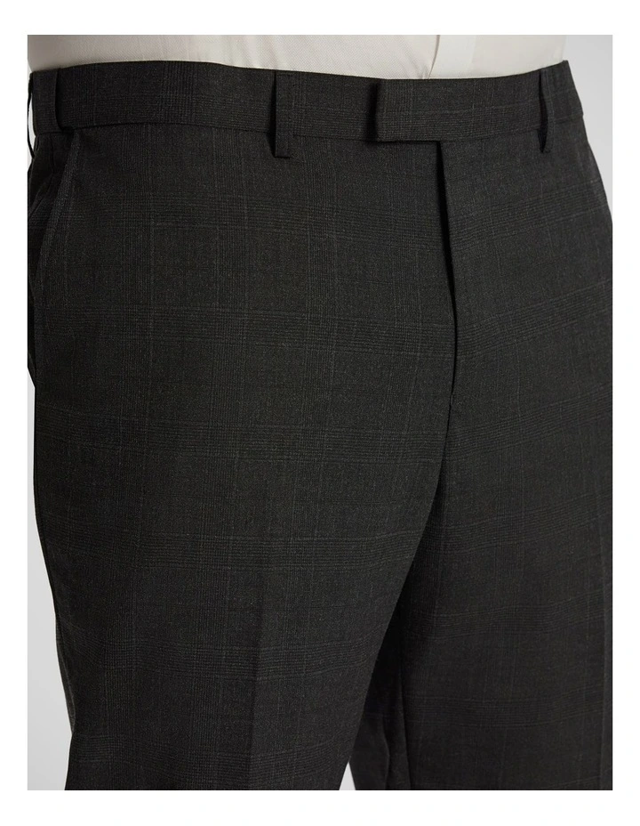 London Check Dress Pant in Charcoal image 3