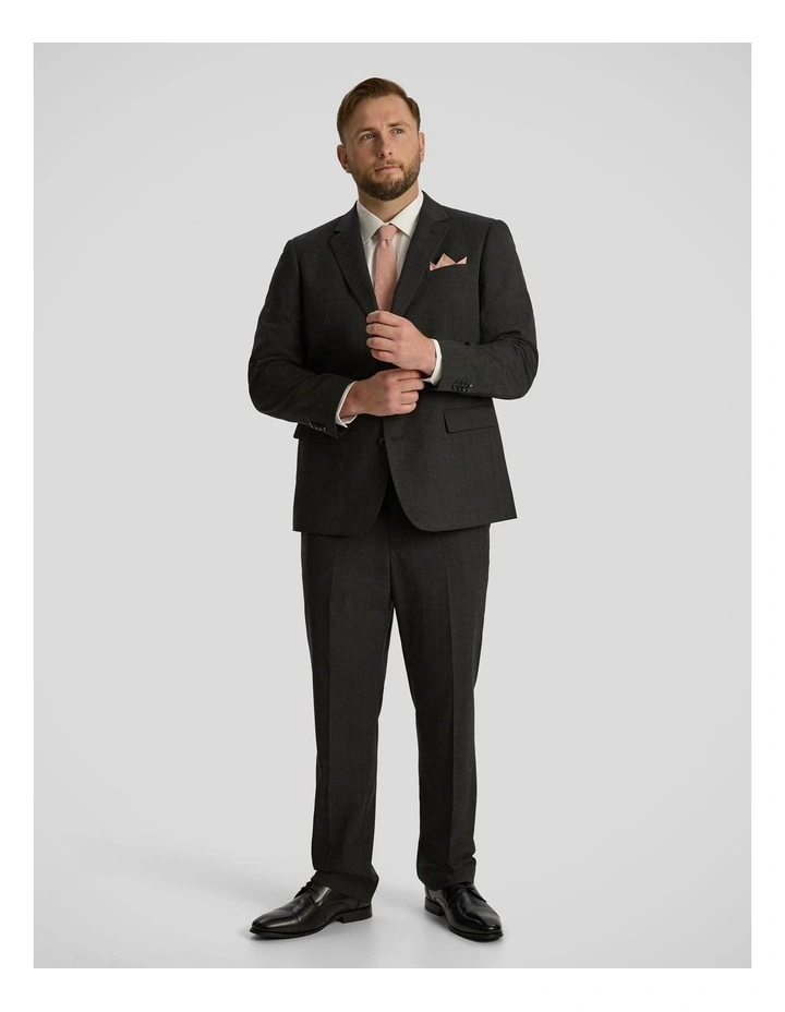 London Check Dress Pant in Charcoal image 4