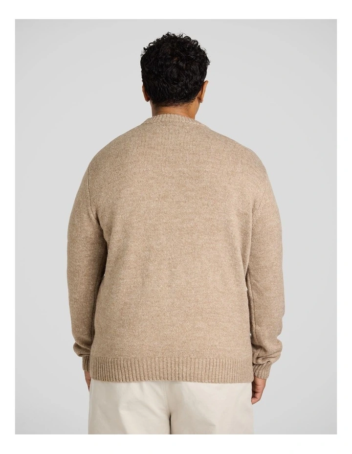 Marle Crew Neck Sweater in Brindle image 2