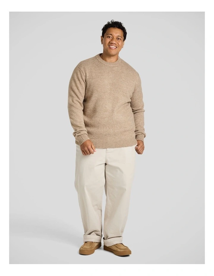 Marle Crew Neck Sweater in Brindle image 4