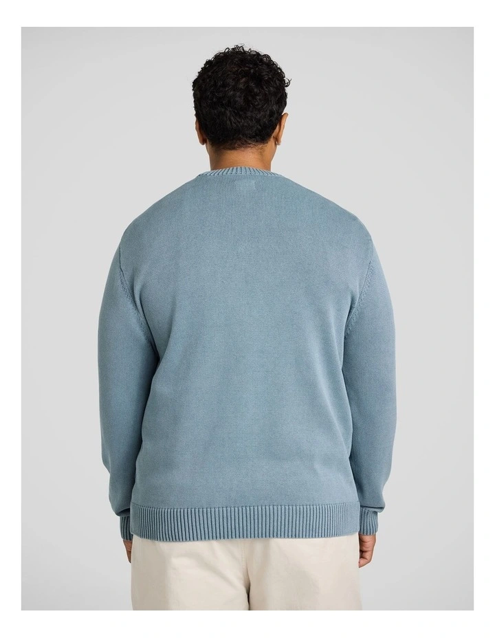 Acid Wash Sweater in Blue image 2