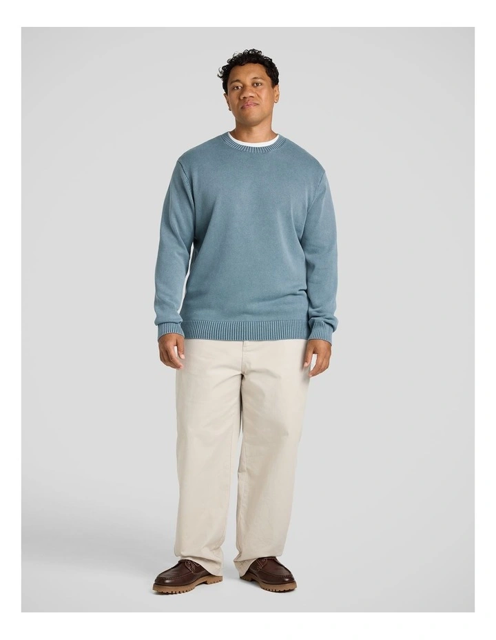 Acid Wash Sweater in Blue image 4