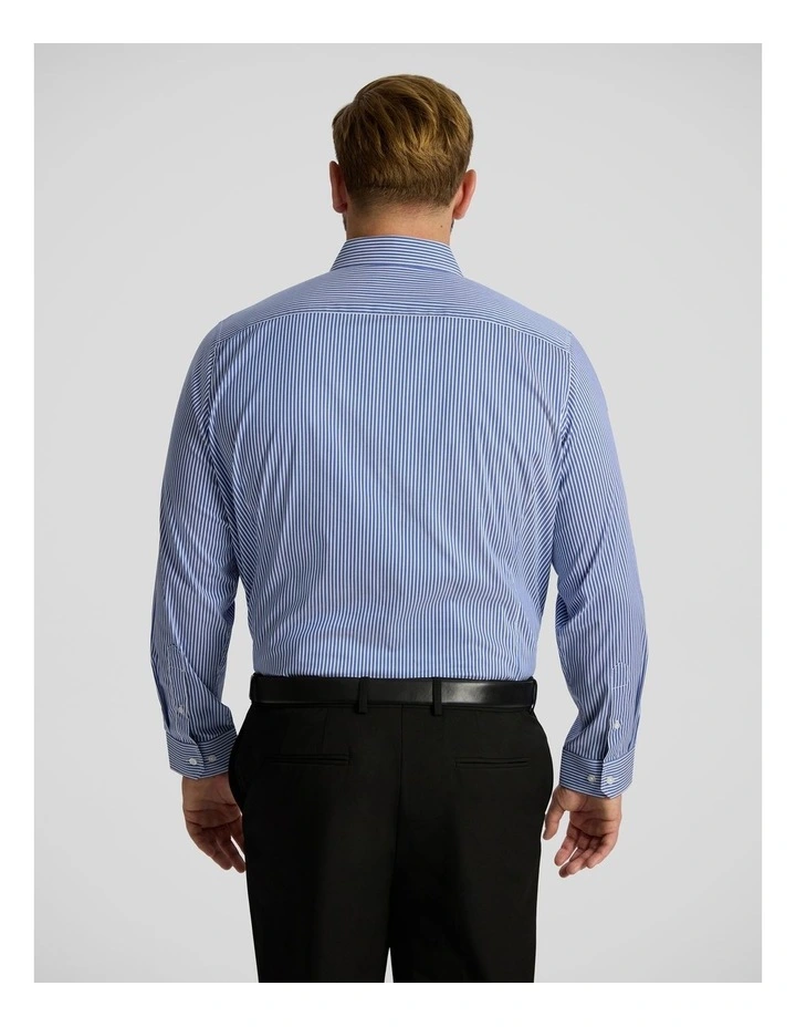 Hunter Easycare Stripe Shirt in Royal Blue image 2