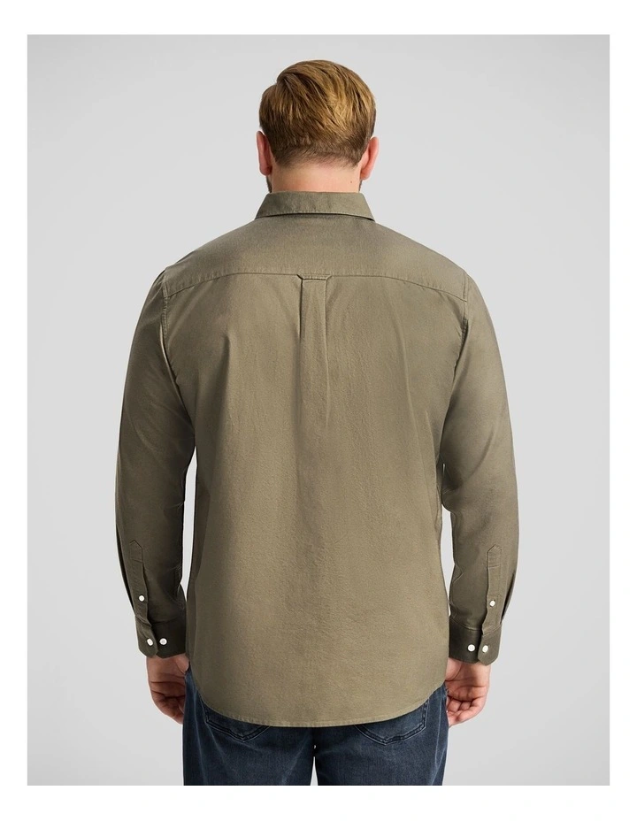 Classic Oxford Shirt in Khaki image 2