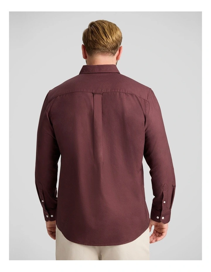 Classic Oxford Shirt in Burgundy image 2