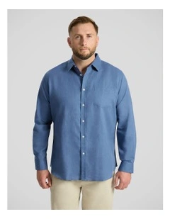 Anders Linen Shirt in Cornflower