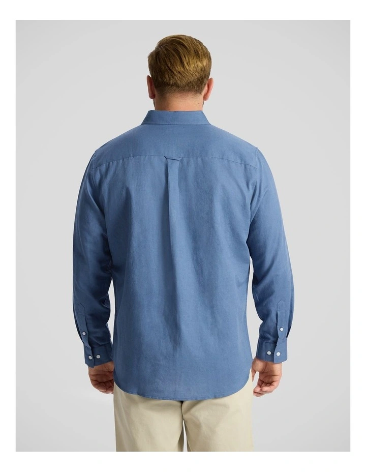 Anders Linen Shirt in Cornflower image 2