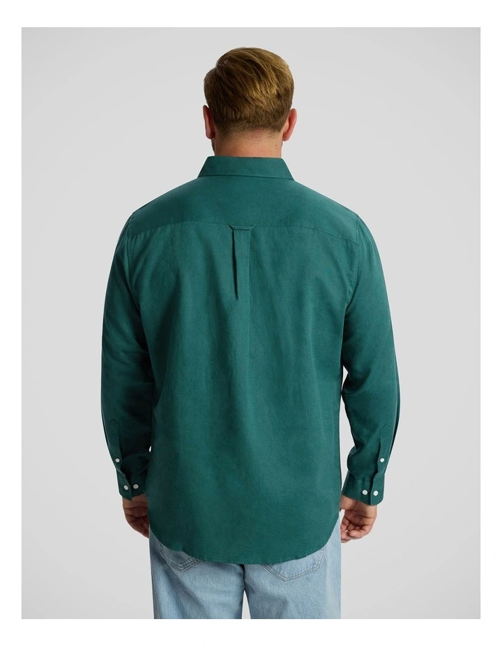Anders Linen Shirt in Dark Teal image 2