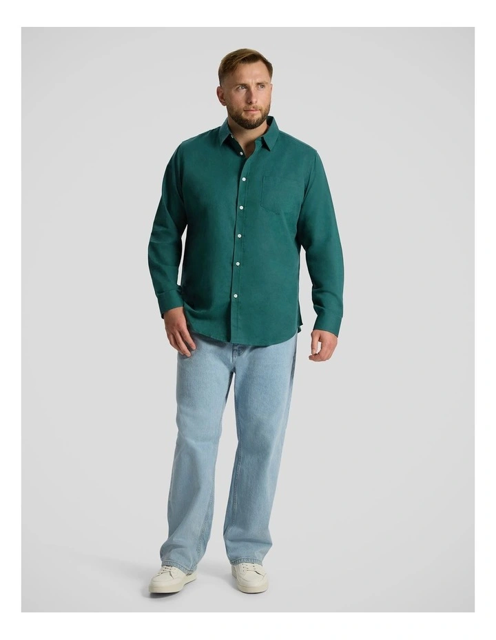 Anders Linen Shirt in Dark Teal image 4