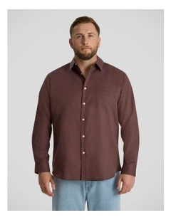 Anders Linen Shirt in Cognac