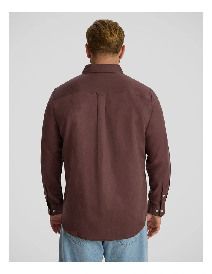 Anders Linen Shirt in Cognac image 2