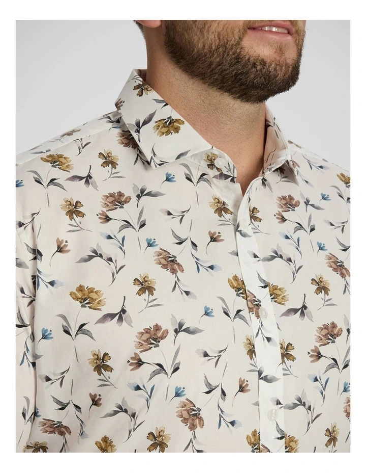 Carter Floral Shirt in White image 3