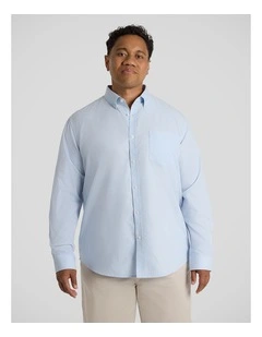 Drake Relaxed Stripe Shirt in Sky