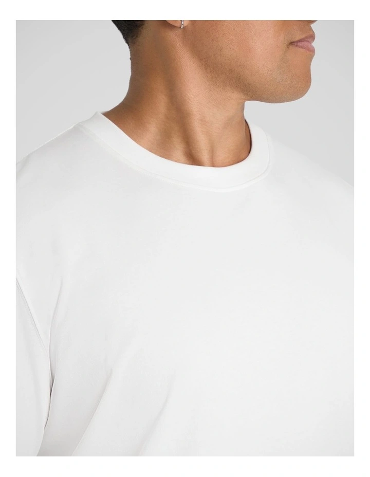 Classic Heavy Long Sleeve Tee in White image 3