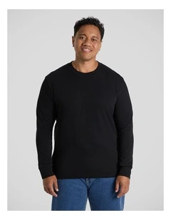 Classic Heavy Long Sleeve Tee in Black