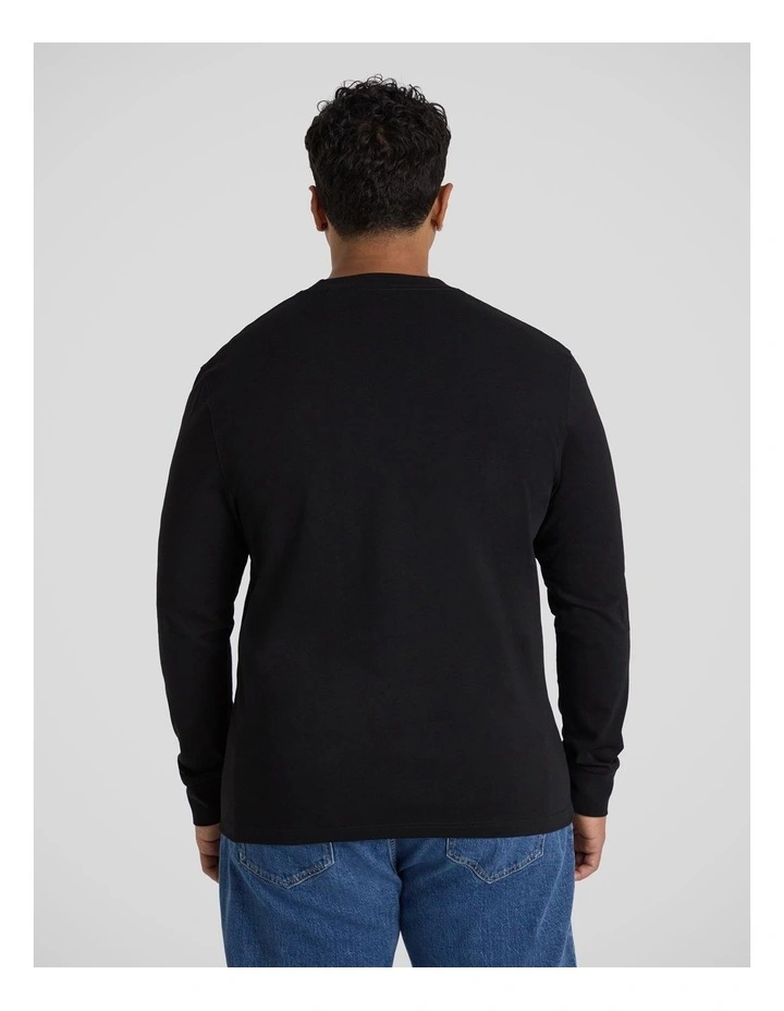 Classic Heavy Long Sleeve Tee in Black image 2