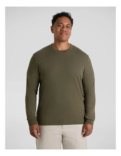 Classic Heavy Long Sleeve Tee in Olive