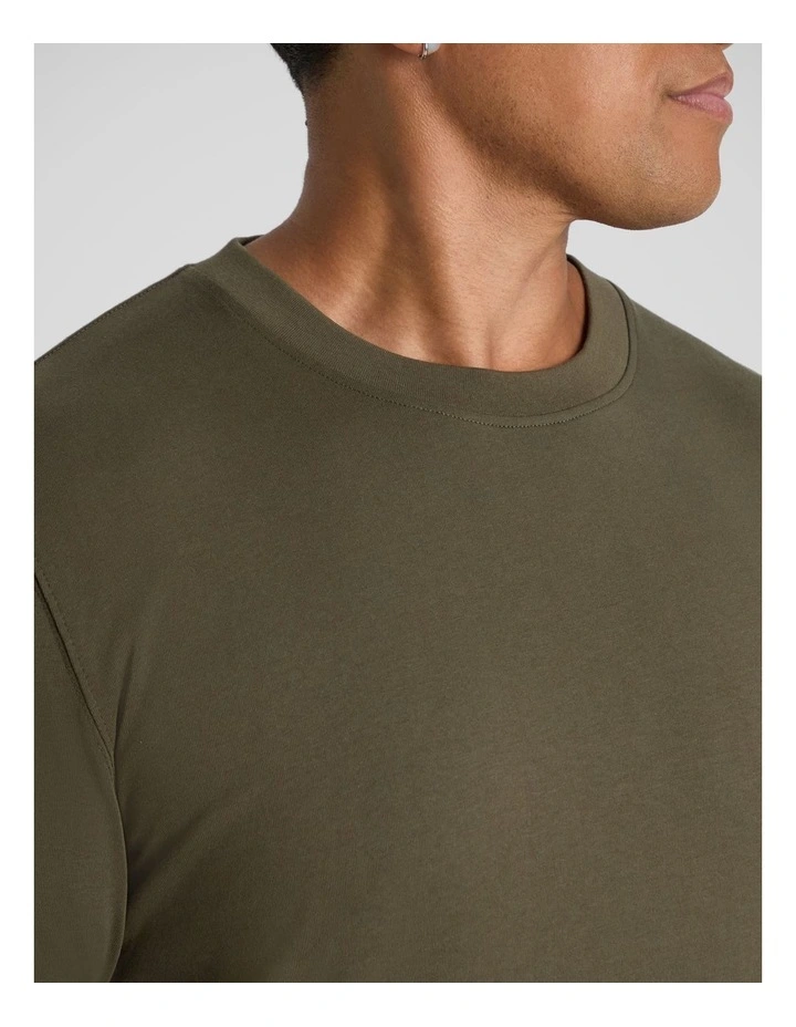 Classic Heavy Long Sleeve Tee in Olive image 3