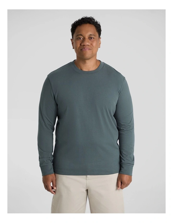 Classic Heavy Long Sleeve Tee in Slate image 1