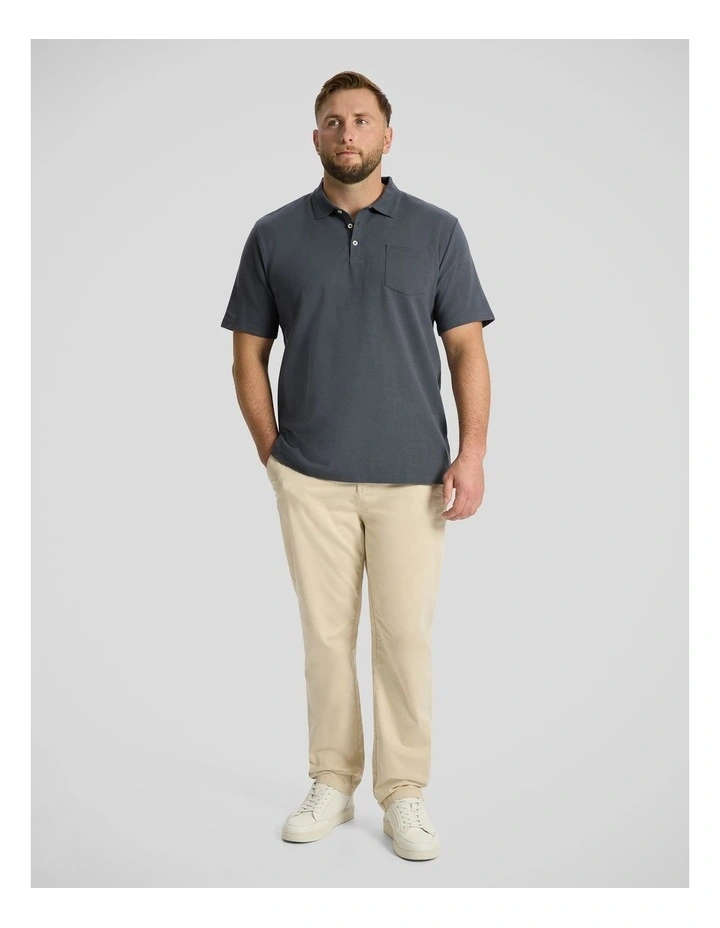 Oliver Textured Polo in Steel Blue image 4