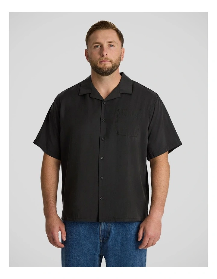 Lando Boxy Fit Shirt in Black image 1
