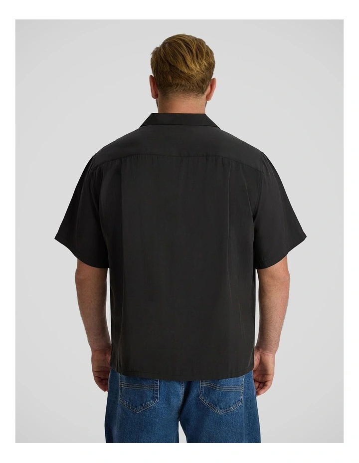 Lando Boxy Fit Shirt in Black image 2