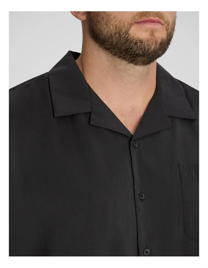 Lando Boxy Fit Shirt in Black image 3