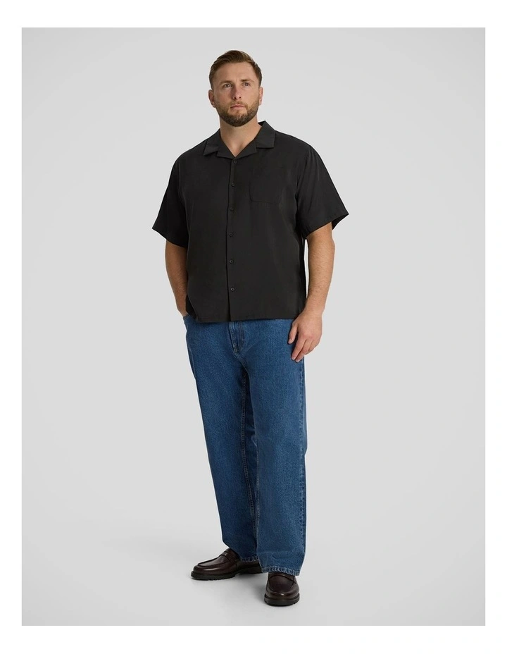 Lando Boxy Fit Shirt in Black image 4