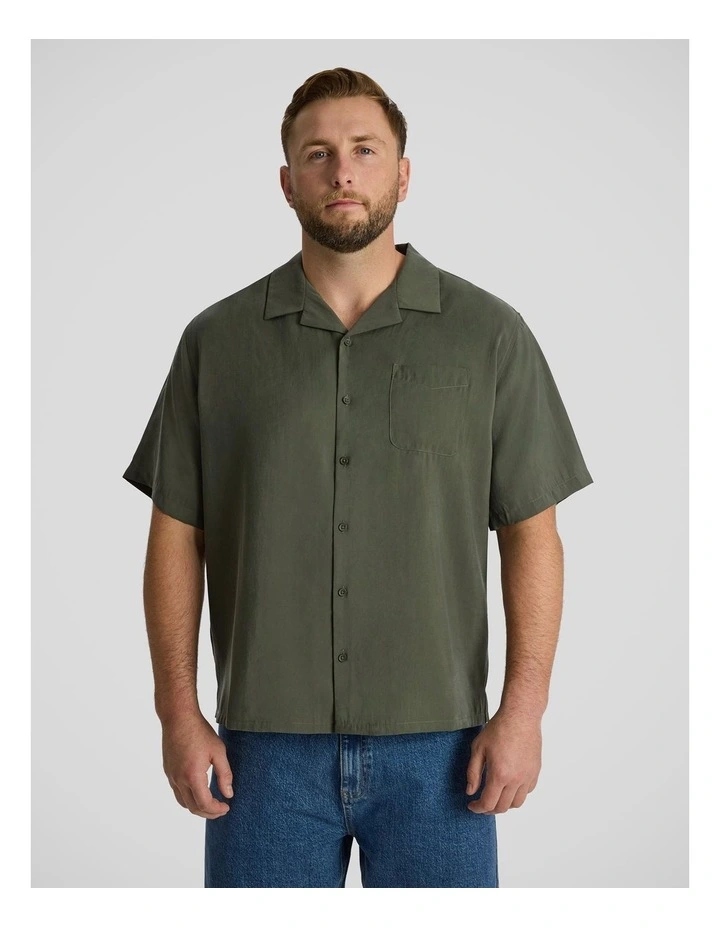 Lando Boxy Fit Shirt in Olive image 1