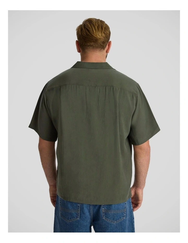 Lando Boxy Fit Shirt in Olive image 2