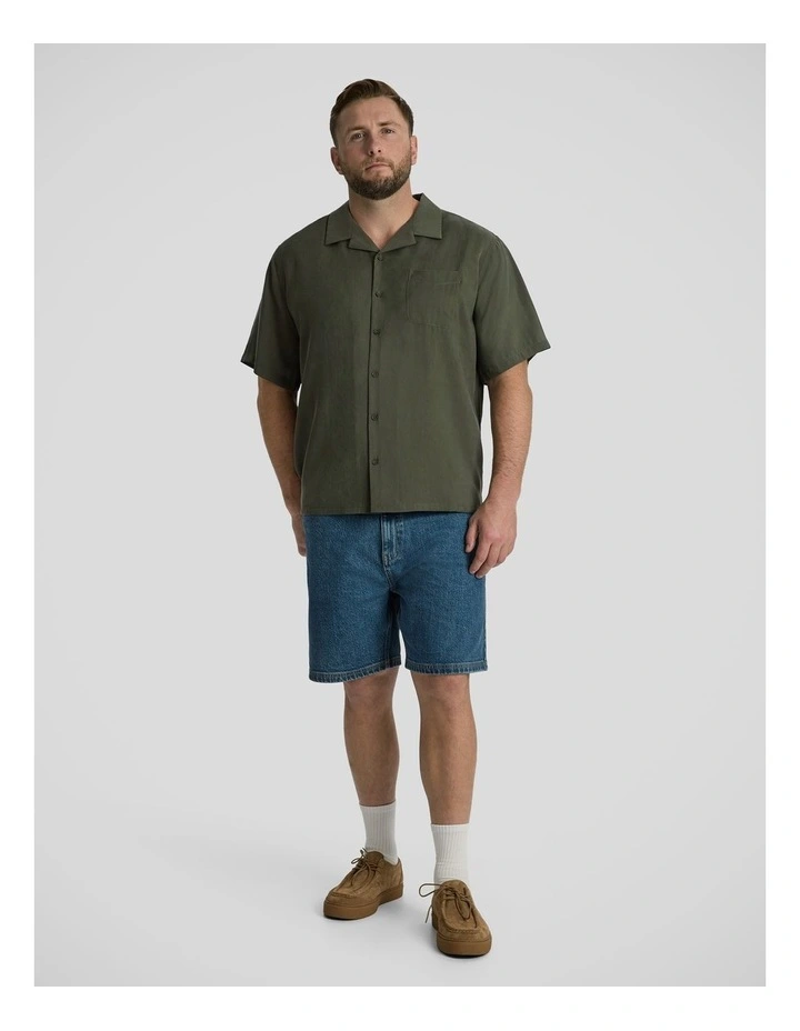 Lando Boxy Fit Shirt in Olive image 4