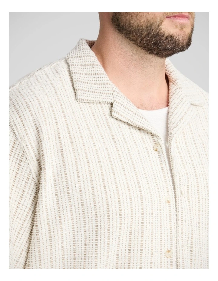 Chandler Relaxed Shirt in Cream image 3