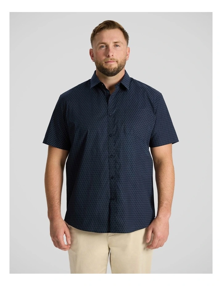 Butler Stretch Shirt in Navy image 1