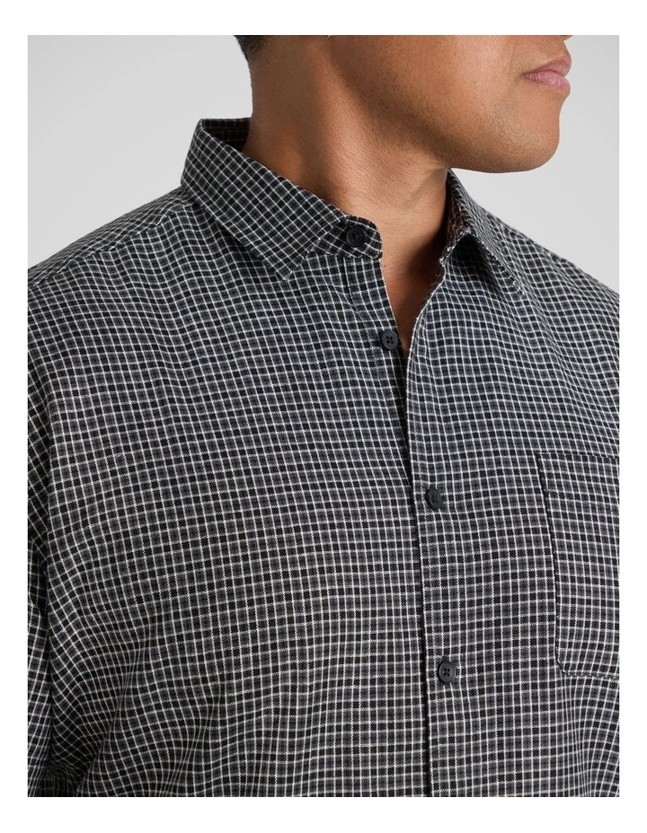 Nineties Check Shirt in Black image 3
