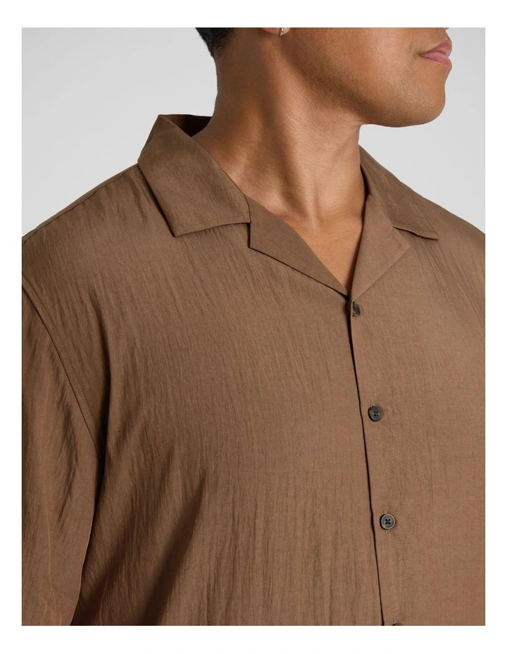 Norris Relaxed Fit Shirt in Bronze image 3