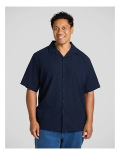 Barnaby Relaxed Fit Shirt in Navy
