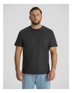 Essential Crew Neck Tee in Dark Grey