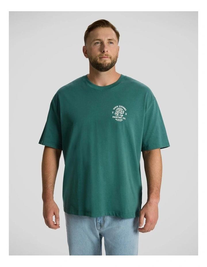 Painter Relaxed Fit Tee in Dark Teal image 2