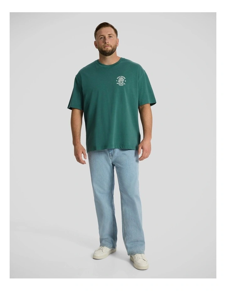 Painter Relaxed Fit Tee in Dark Teal image 4