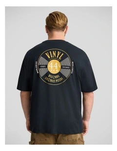 Vinyl Relaxed Fit Tee in Black