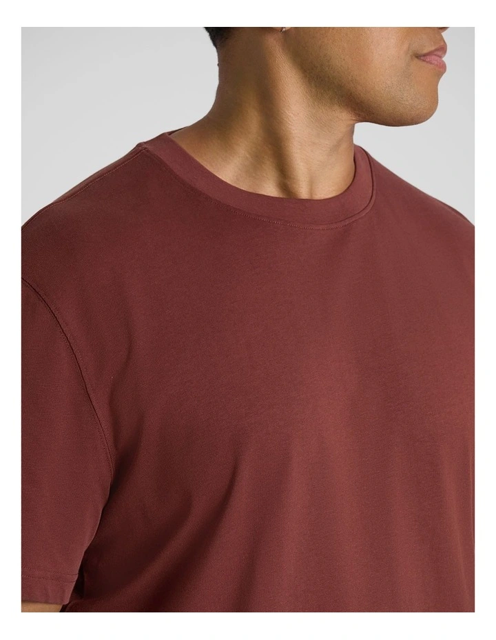 Classic Heavy Weight Tee in Brick Red image 3