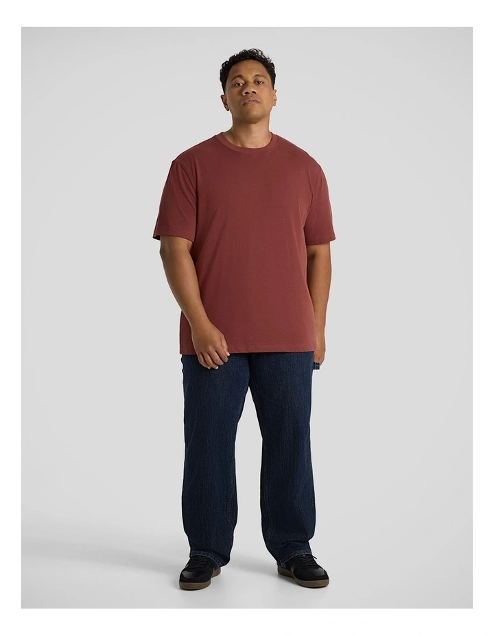 Classic Heavy Weight Tee in Brick Red image 4