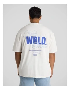 New World Relaxed Fit Tee in White